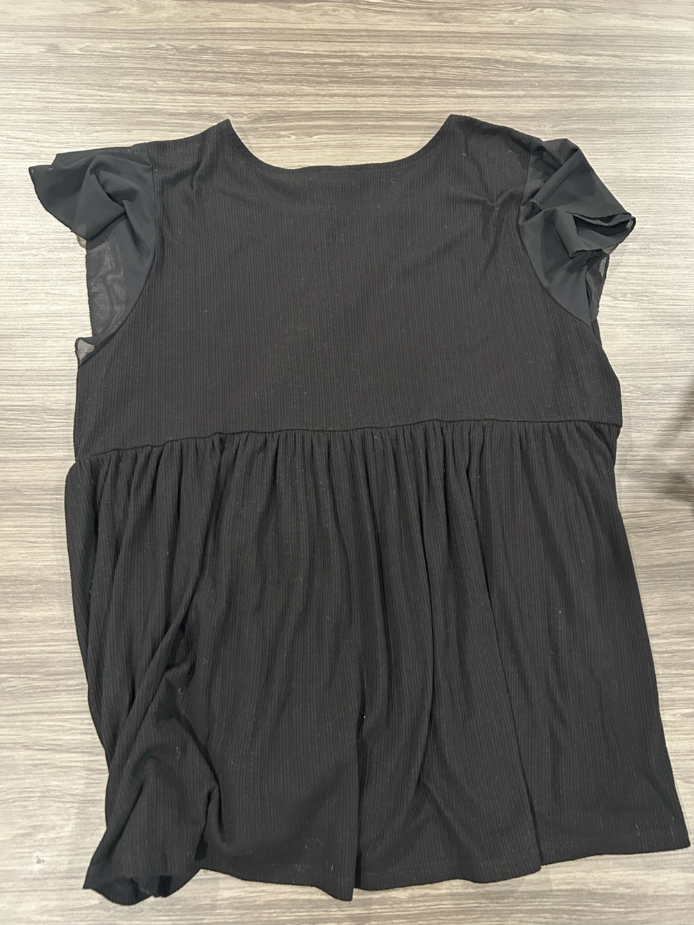 torrid Black Textured Fabric babydoll top - Picture 3 of 3